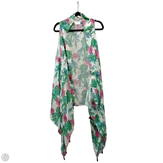 Kimono By Clothes Mentor In Floral Print, Size: Onesize