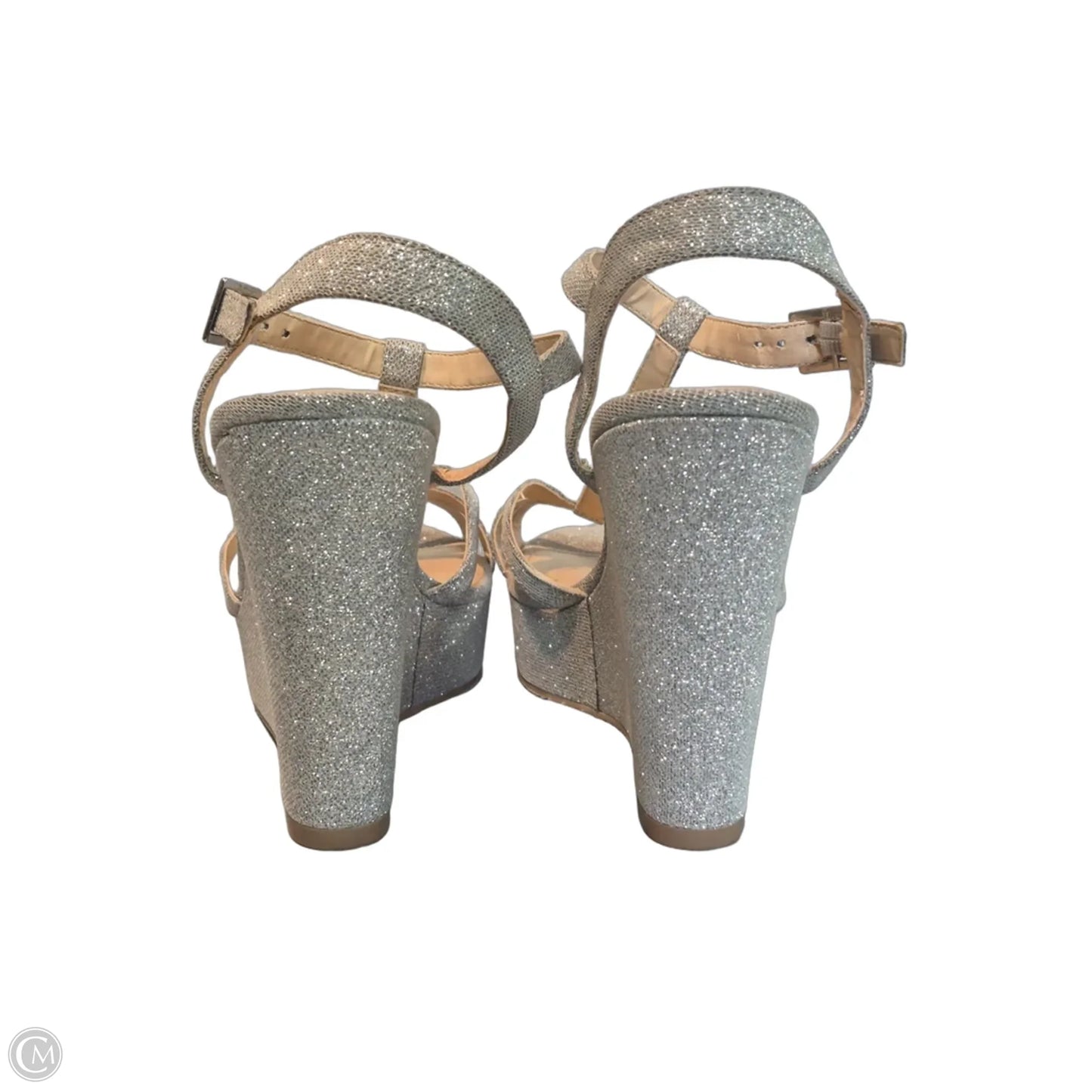 Shoes Heels Block By Nina In Silver, Size: 9