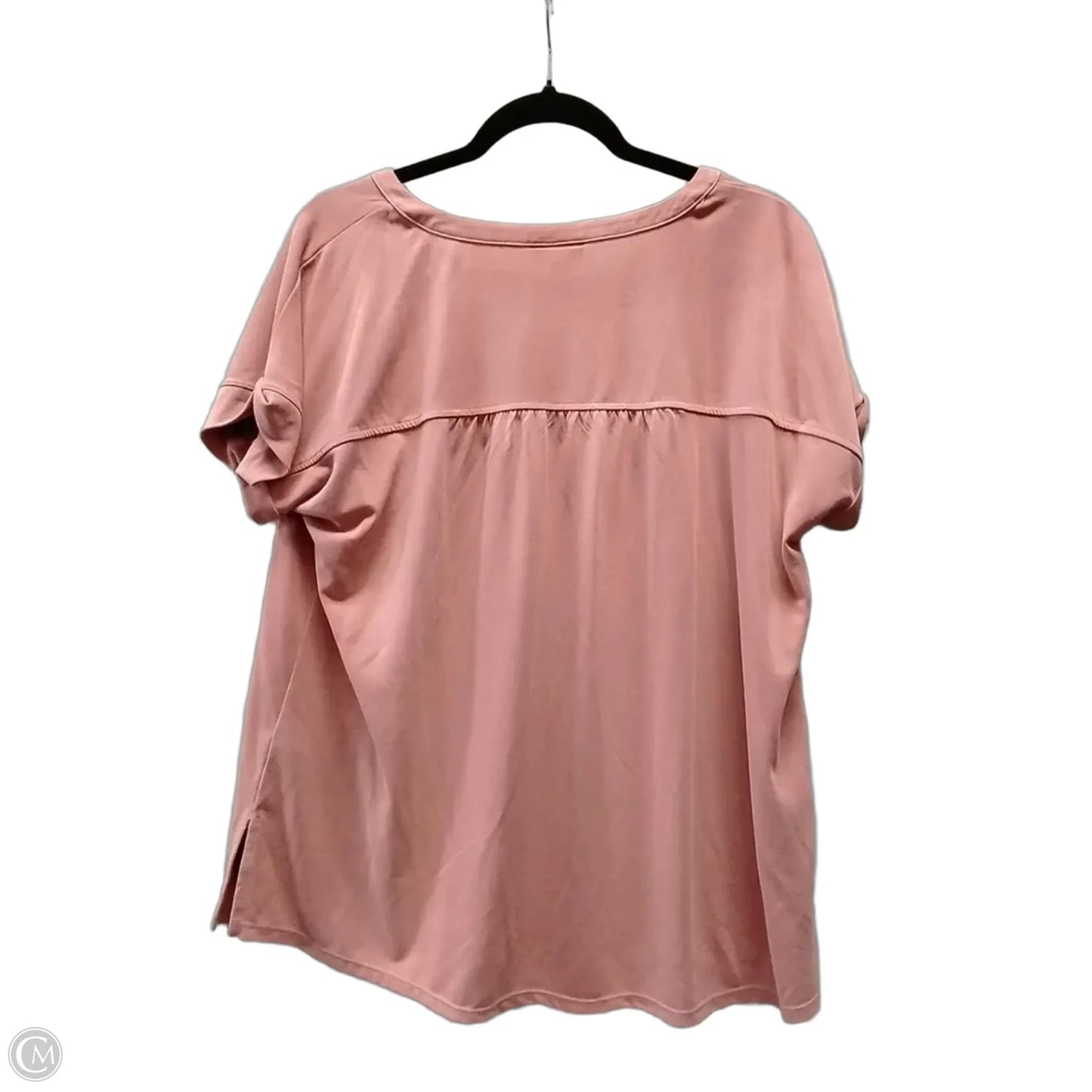 Blouse Short Sleeve By J. Jill In Peach, Size: L