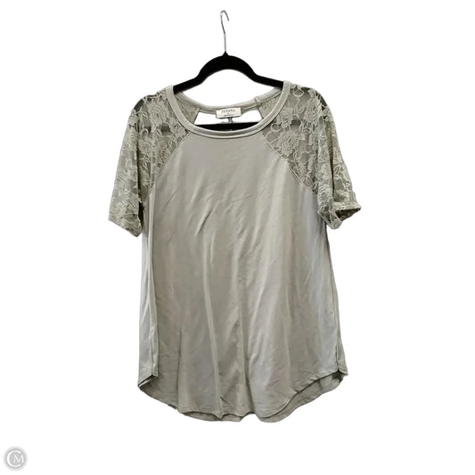 Top Short Sleeve By Zenana In Green, Size: L
