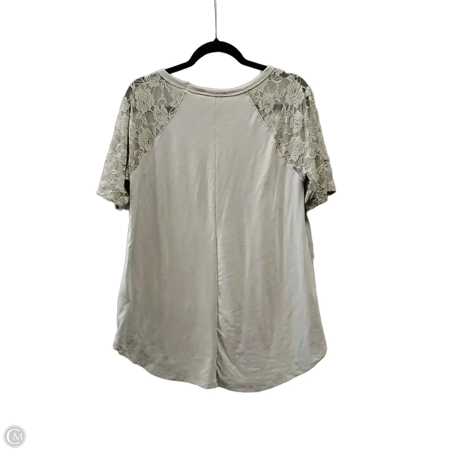 Top Short Sleeve By Zenana In Green, Size: L