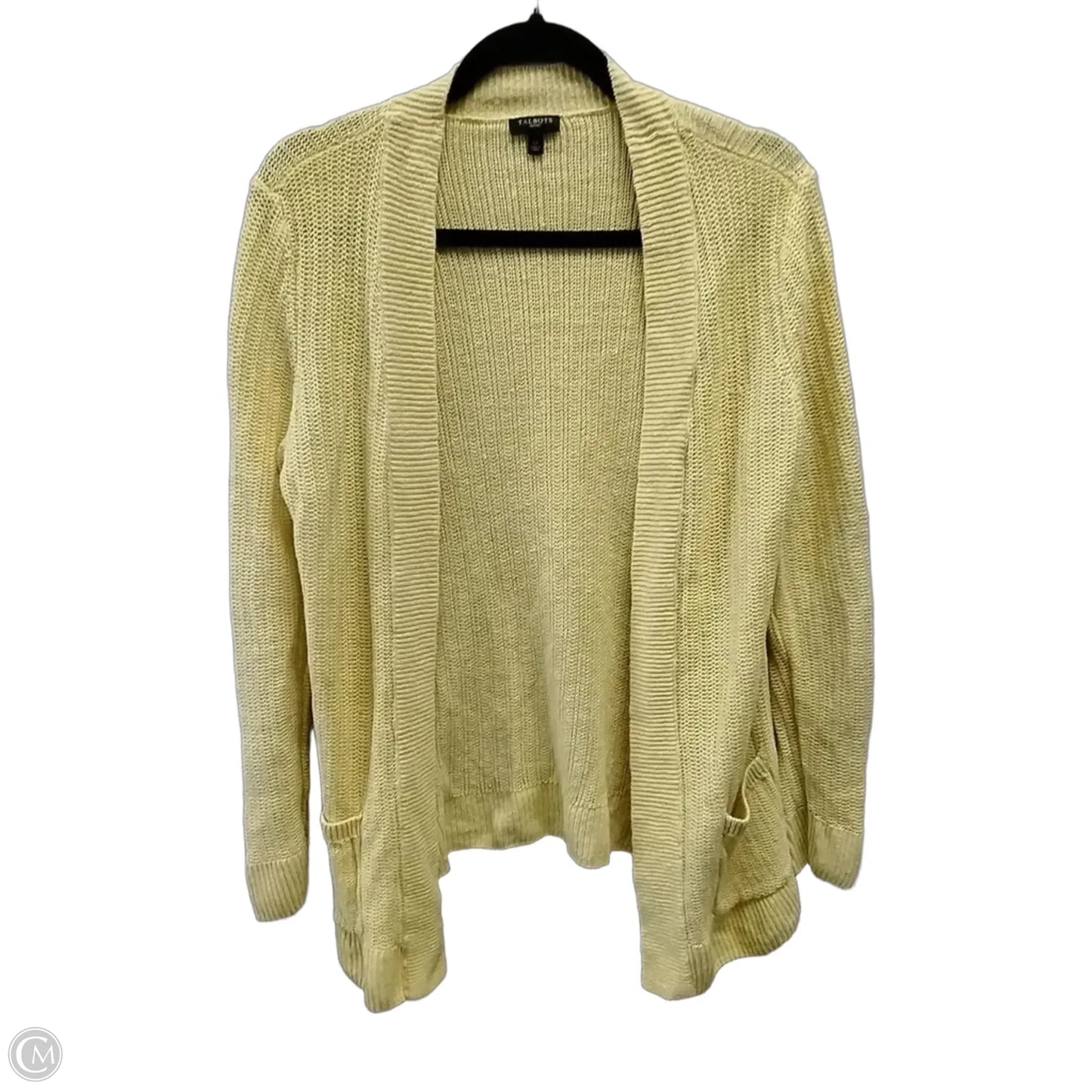Cardigan By Talbots In Yellow, Size: Lp