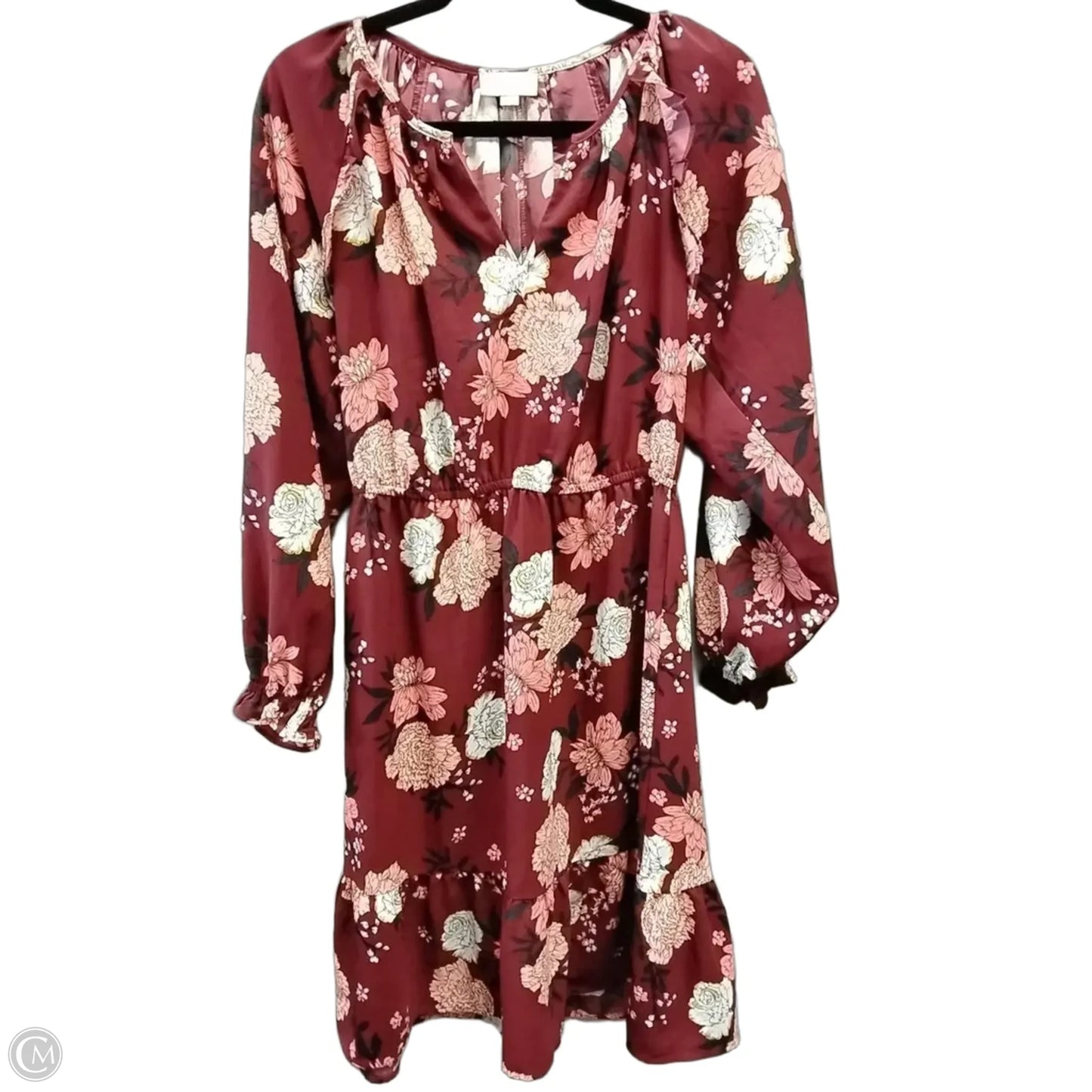 Dress Casual Midi By Loft In Floral Print, Size: 6p