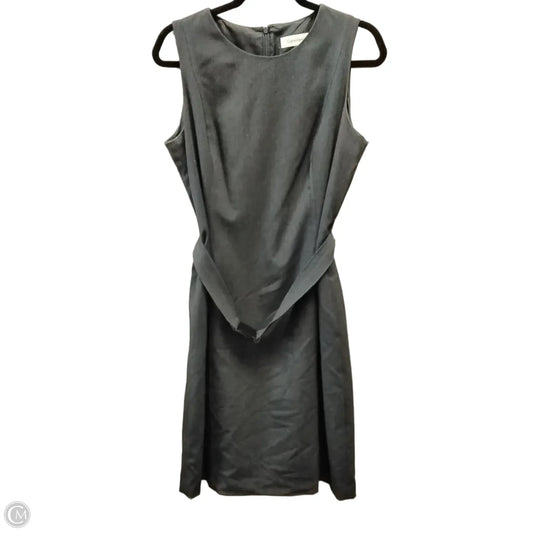 Dress Casual Midi By Calvin Klein In Grey, Size: 8