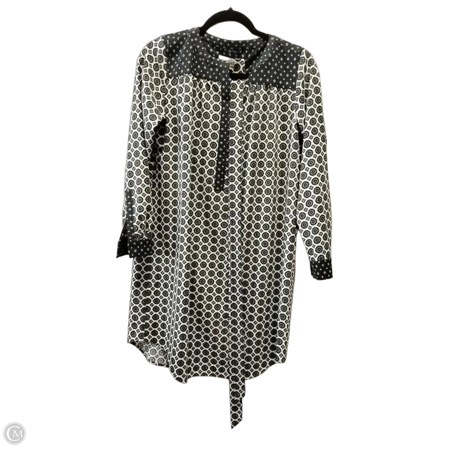Dress Casual Midi By Loft In Geometric Pattern, Size: Sp