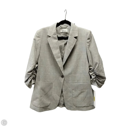 Blazer By Calvin Klein In Grey, Size: 8