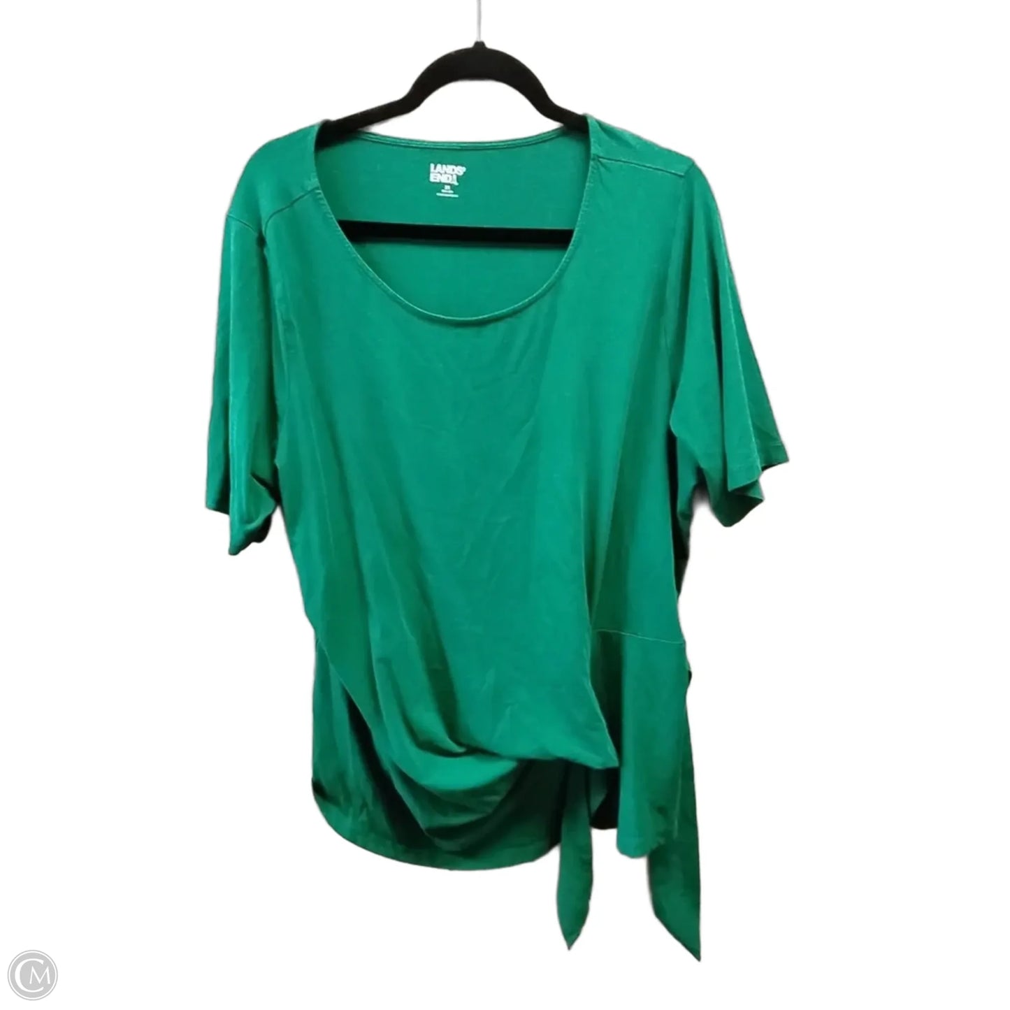 Top Short Sleeve By Lands End In Green, Size: 2x
