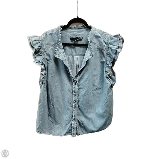Top Sleeveless By Veronica Beard In Blue, Size: 3x