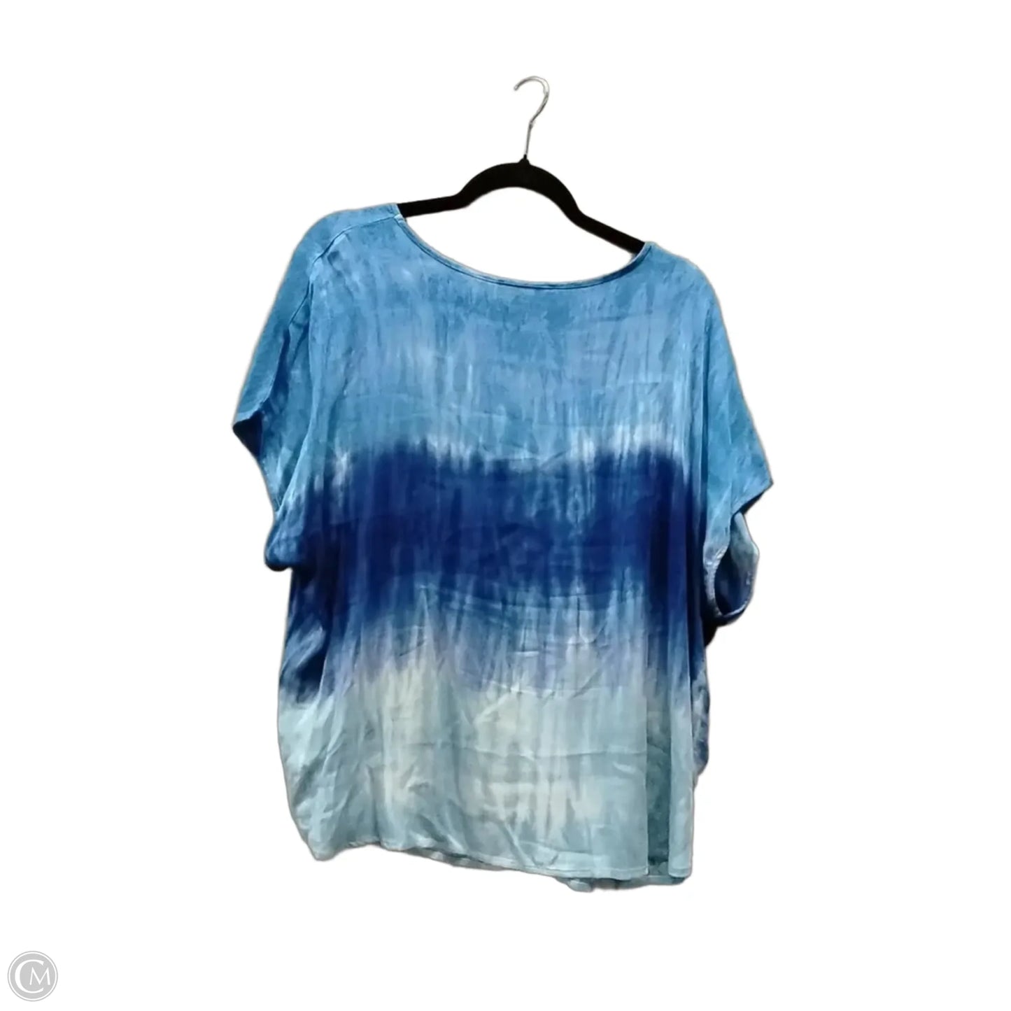 Top Short Sleeve By Charlie B In Tie Dye Print, Size: Xl