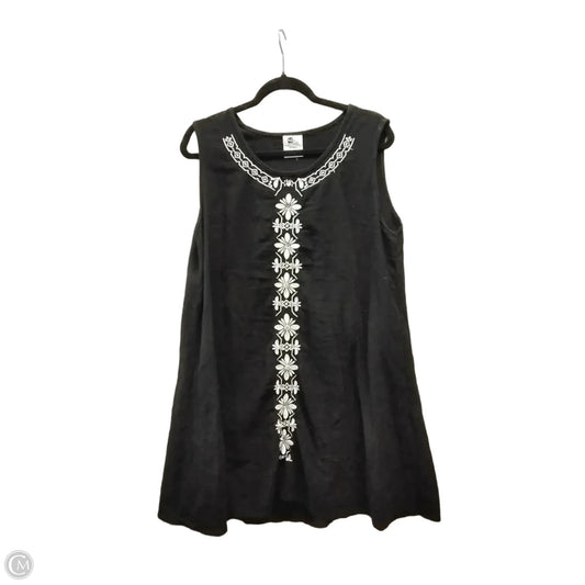 Top Sleeveless By Cmc In Black & White, Size: Xl
