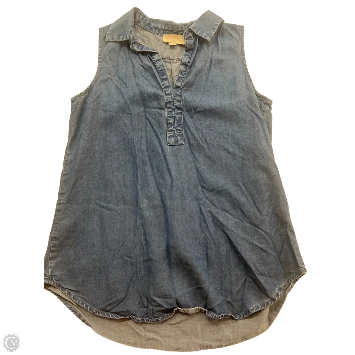 Tank Top By Loft In Blue Denim, Size: Xsp