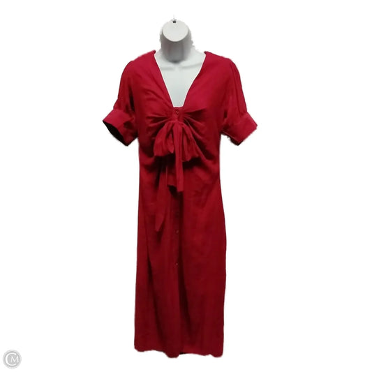 Dress Casual Midi By Clothes Mentor In Red, Size: M