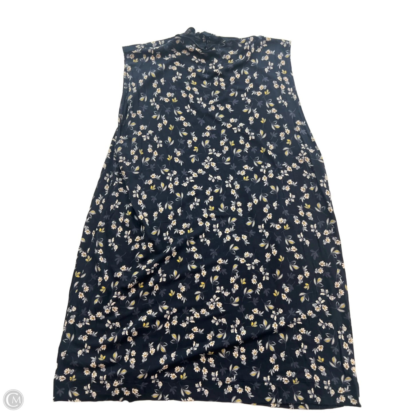 Top Sleeveless By Loft In Navy, Size: M