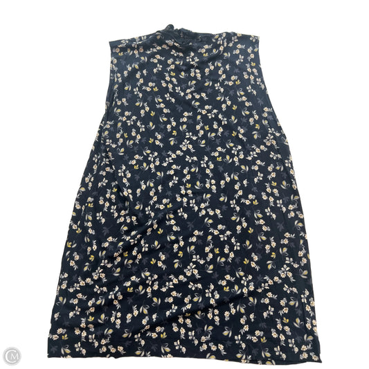 Top Sleeveless By Loft In Navy, Size: M