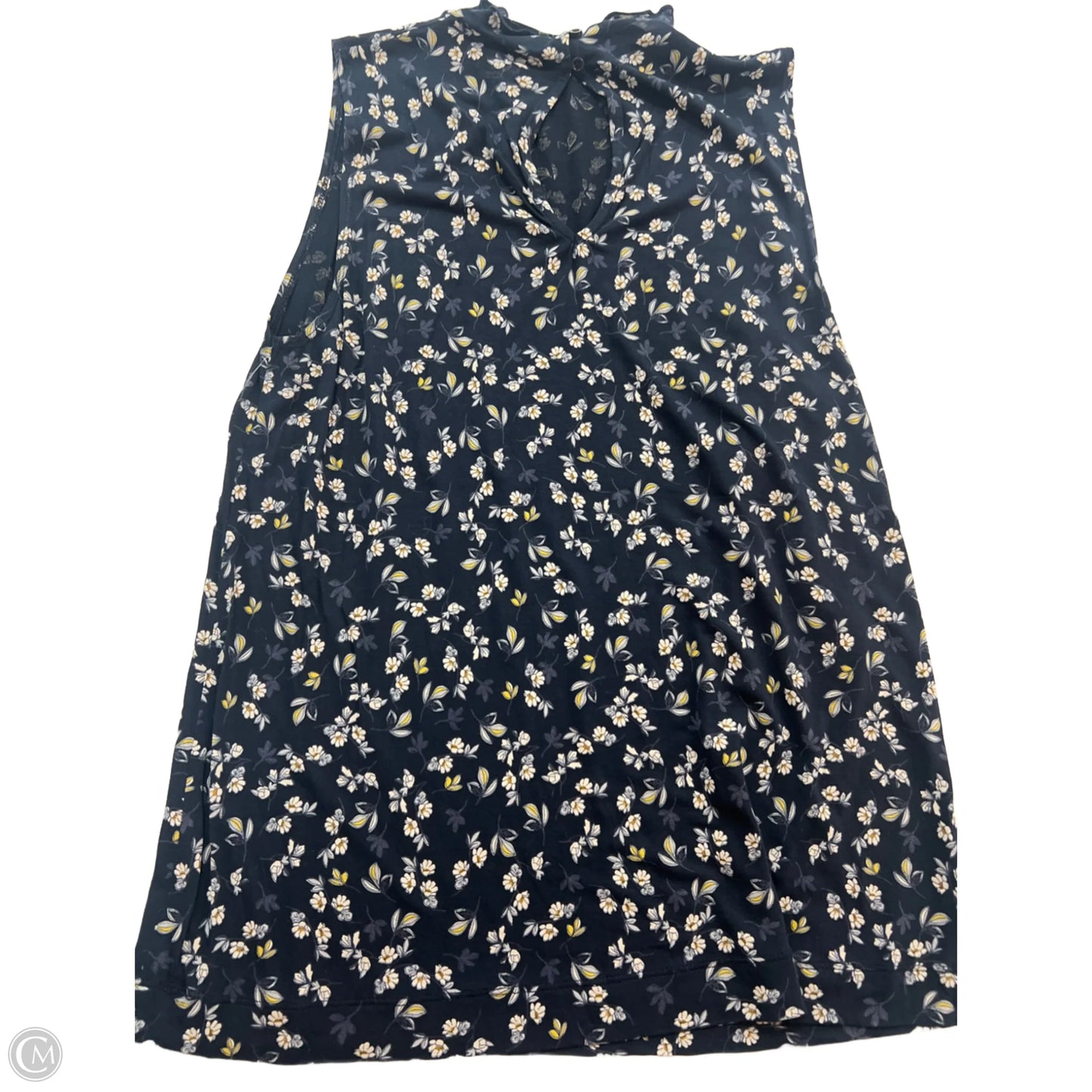 Top Sleeveless By Loft In Navy, Size: M