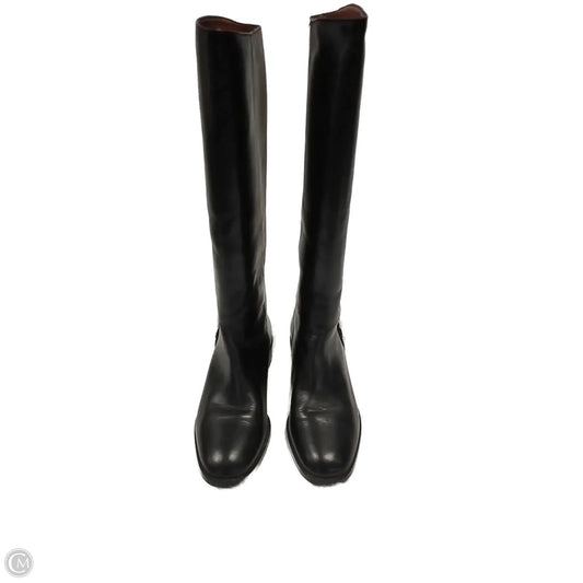 Boots Leather By Etienne Aigner In Black, Size: 6.5
