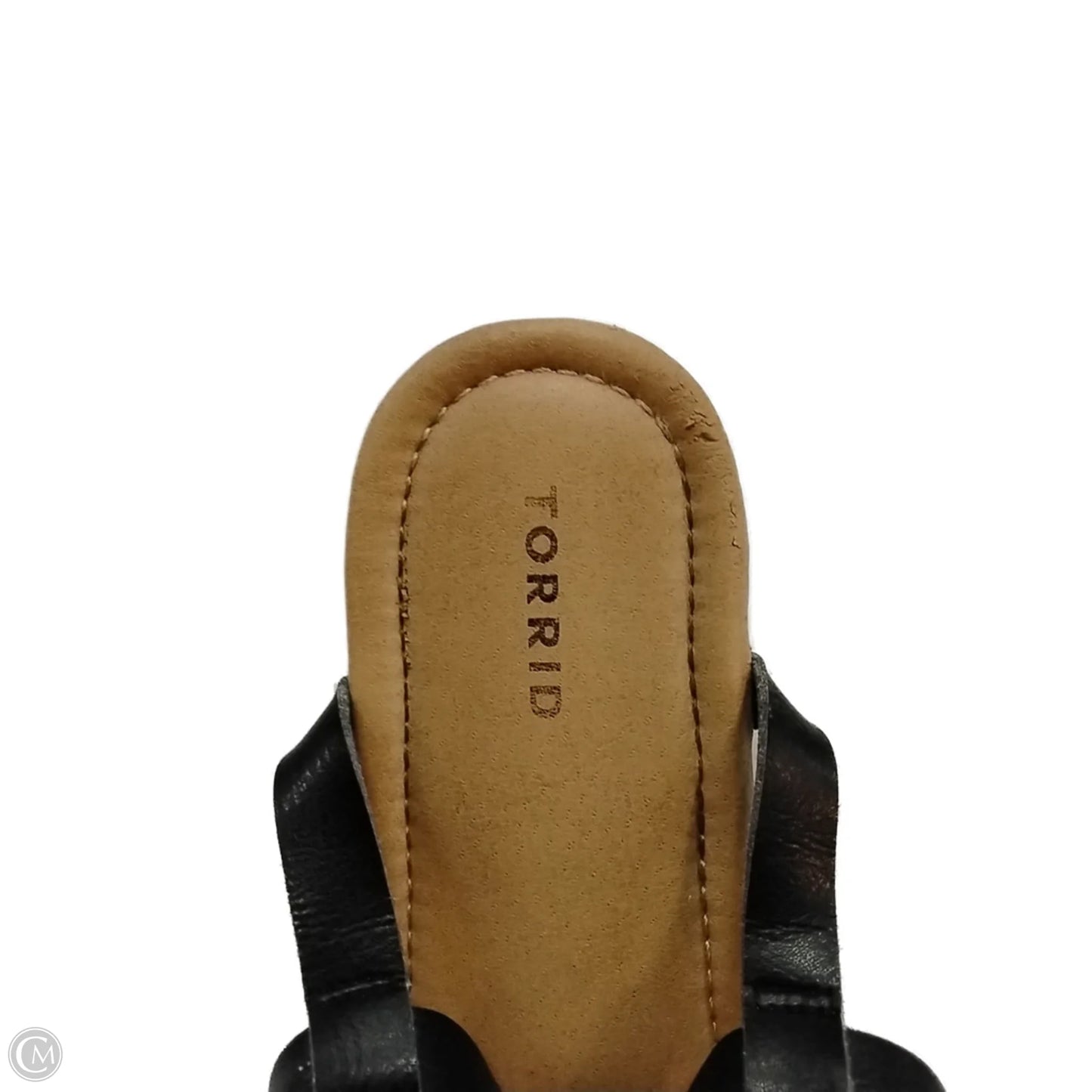 Sandals Flats By Torrid In Black & Brown, Size: 10