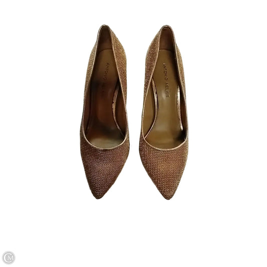Shoes Heels Stiletto By Antonio Melani In Gold, Size: 9.5
