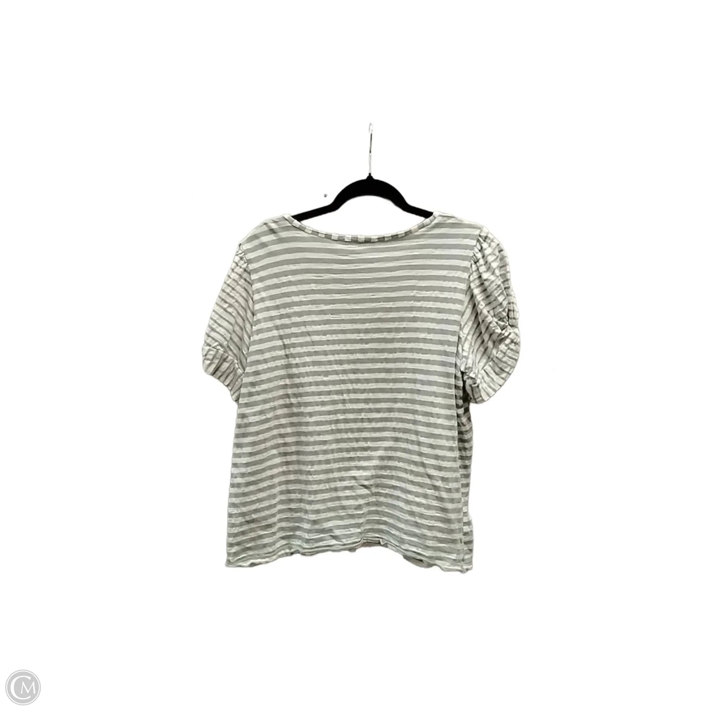 Top Short Sleeve By Jane And Delancey In Striped Pattern, Size: L