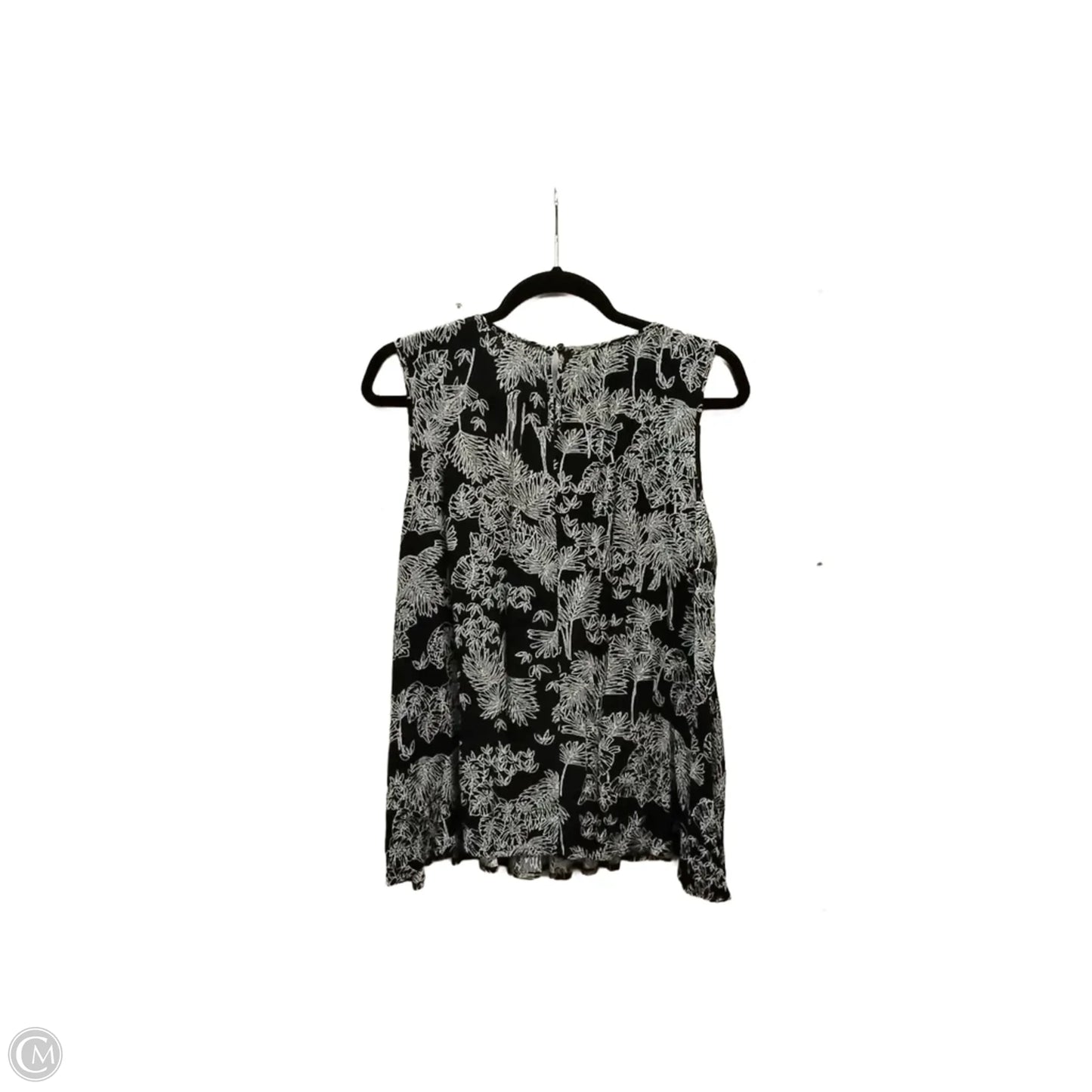 Blouse Sleeveless By Ana In Black, Size: L