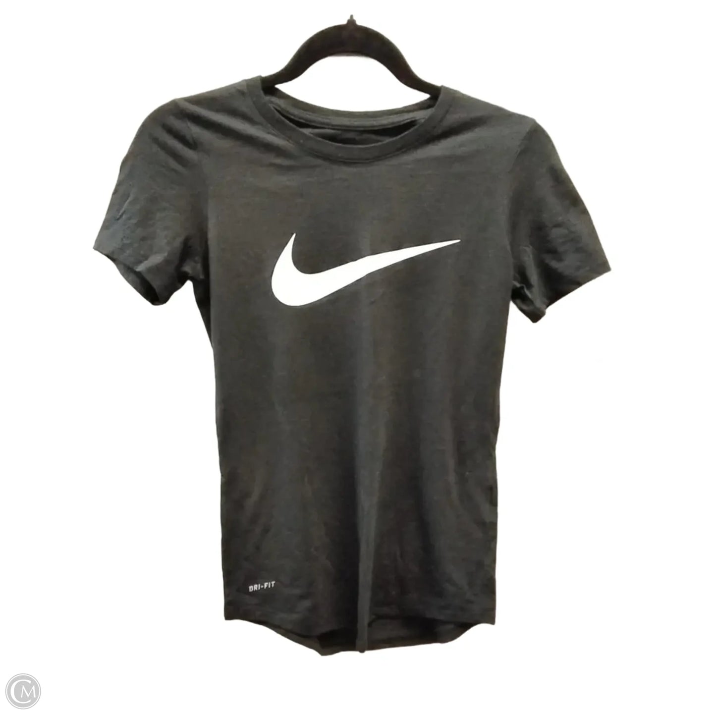 Athletic Top Short Sleeve By Nike In Black, Size: Xs