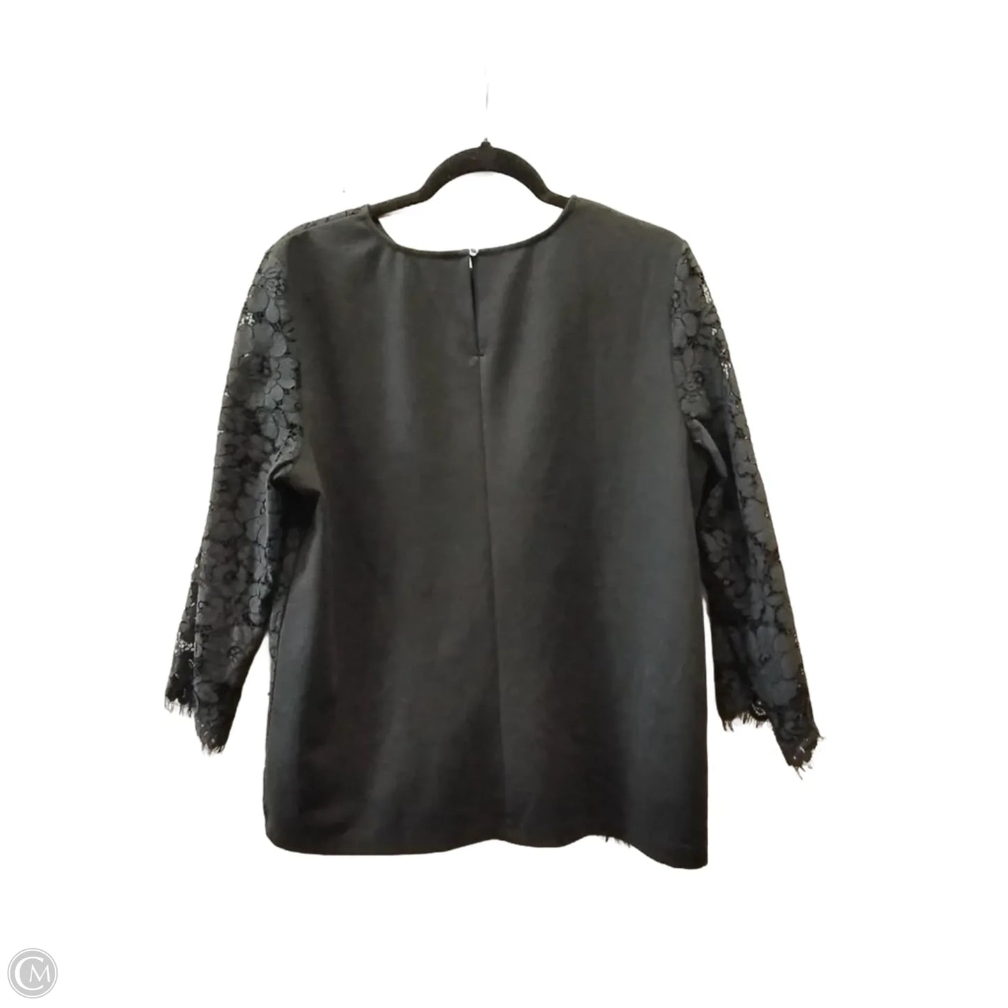 Blouse Long Sleeve By Ann Taylor In Black, Size: L