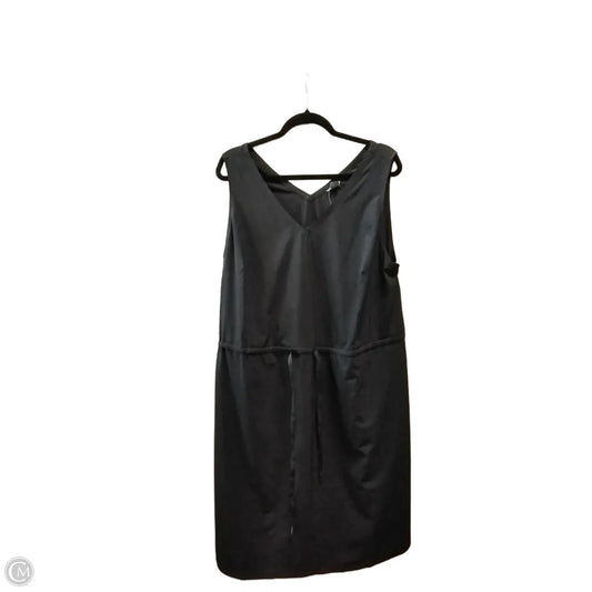 Dress Casual Midi By Eddie Bauer In Black, Size: 2x