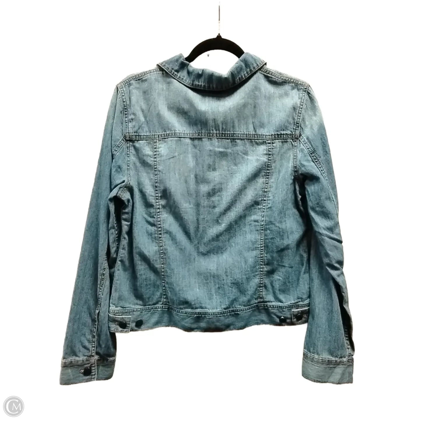 Jacket Denim By Talbots In Blue Denim, Size: M