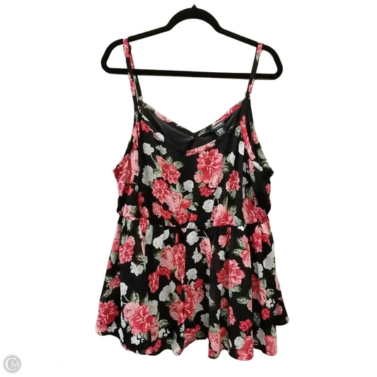 Blouse Sleeveless By Torrid In Floral Print, Size: 3x