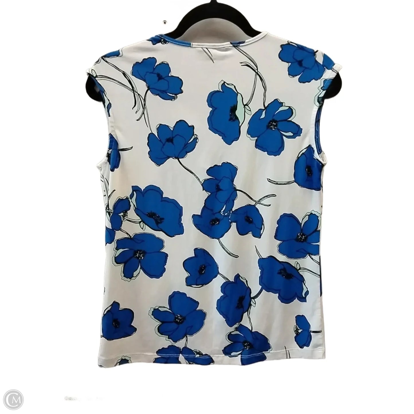 Blouse Sleeveless By Liz Claiborne In Floral Print, Size: S