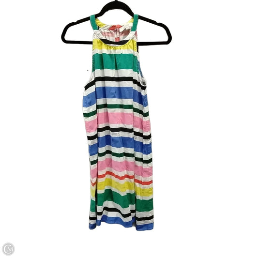 Dress Casual Midi By Loft In Striped Pattern, Size: 10