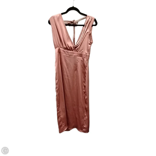 Dress Casual Midi By Shein In Pink, Size: 6