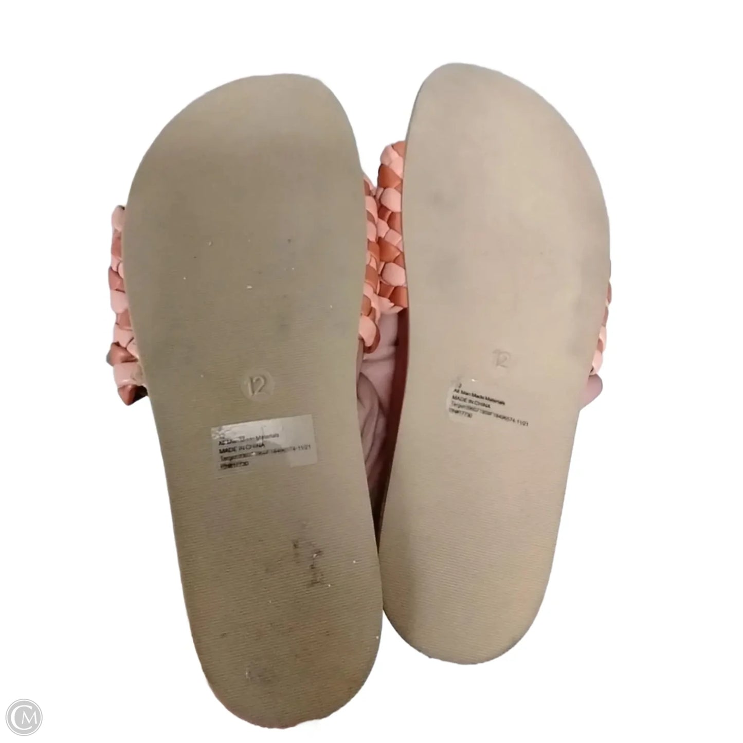 Sandals Flats By Universal Thread In Pink, Size: 12