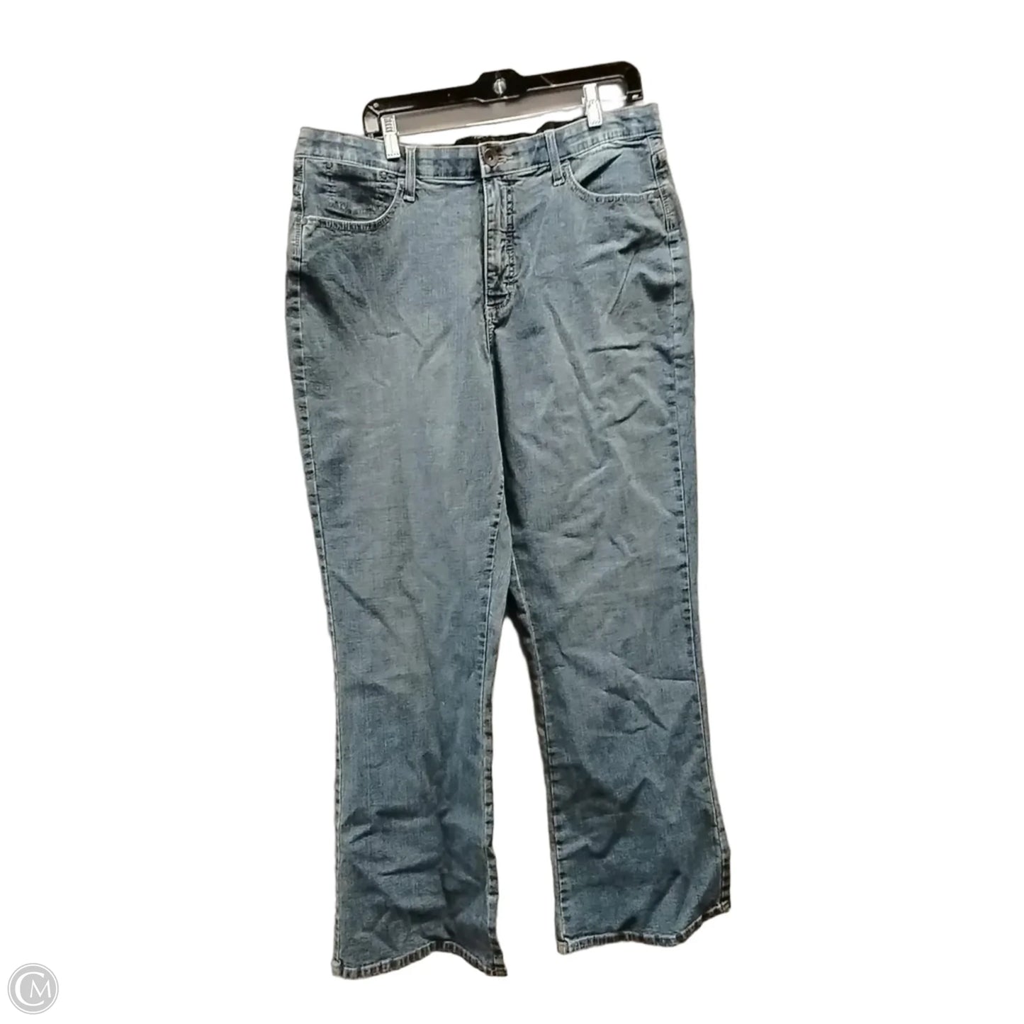 Jeans Straight By Lee In Blue Denim, Size: 18