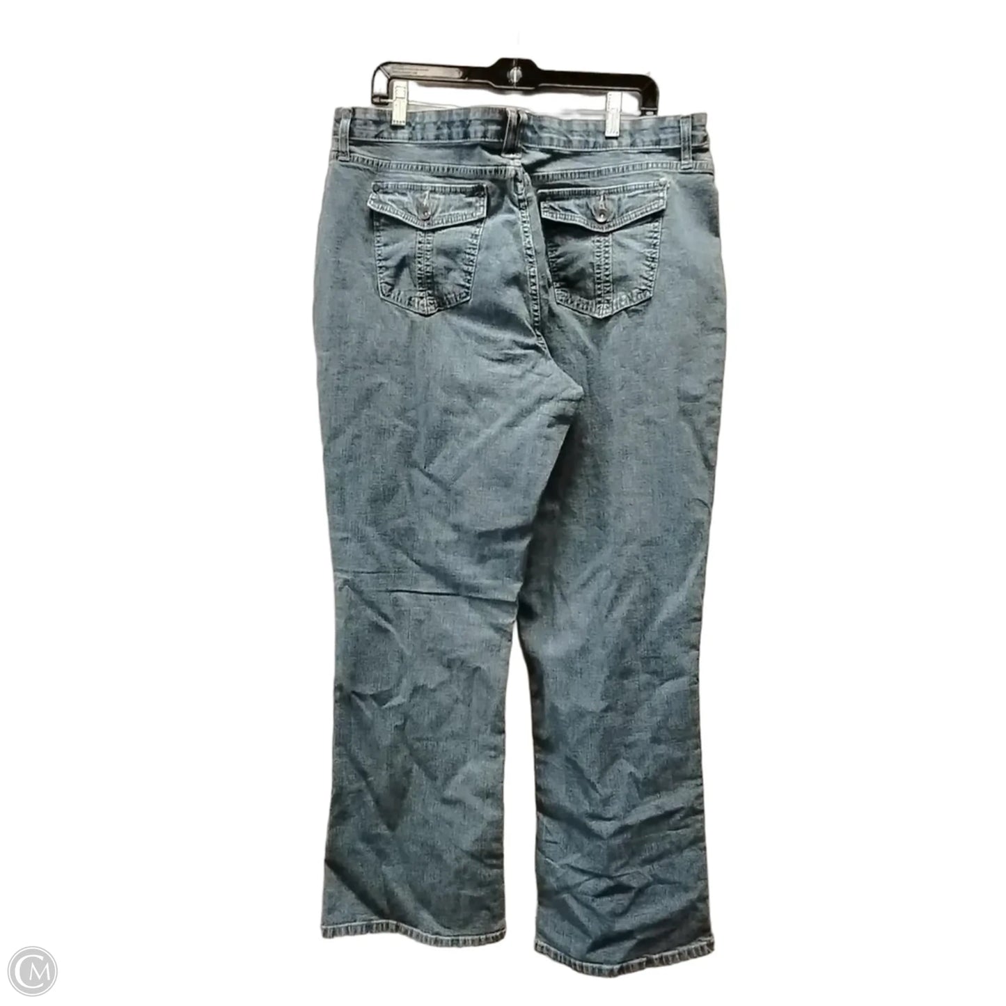 Jeans Straight By Lee In Blue Denim, Size: 18