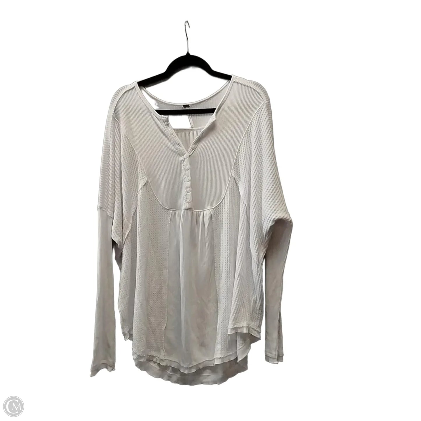 Top Long Sleeve By Free People In White, Size: L