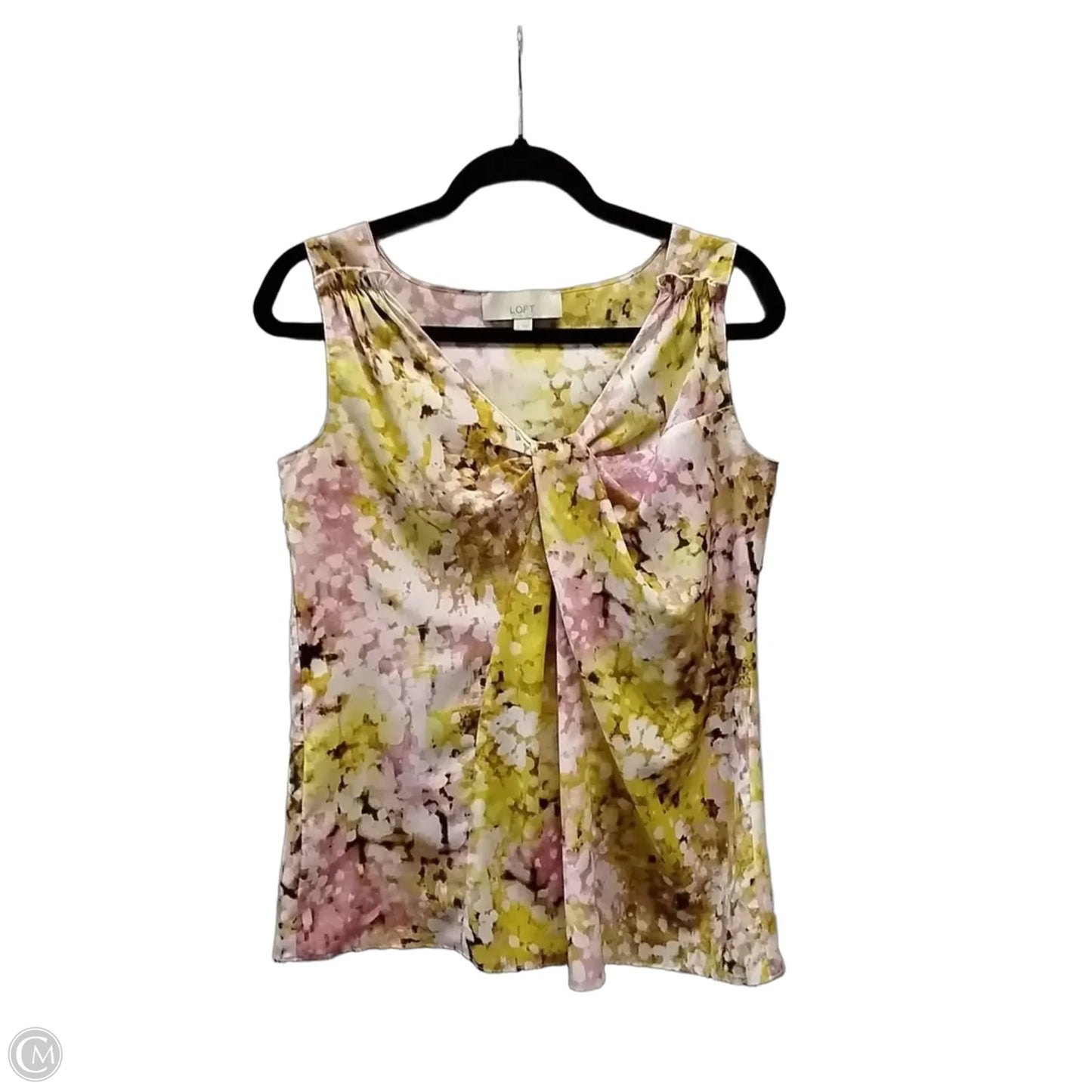 Blouse Sleeveless By Loft In Yellow, Size: S