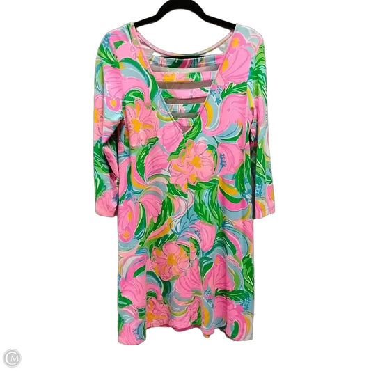 Dress Designer By Lilly Pulitzer In Floral Print, Size: M