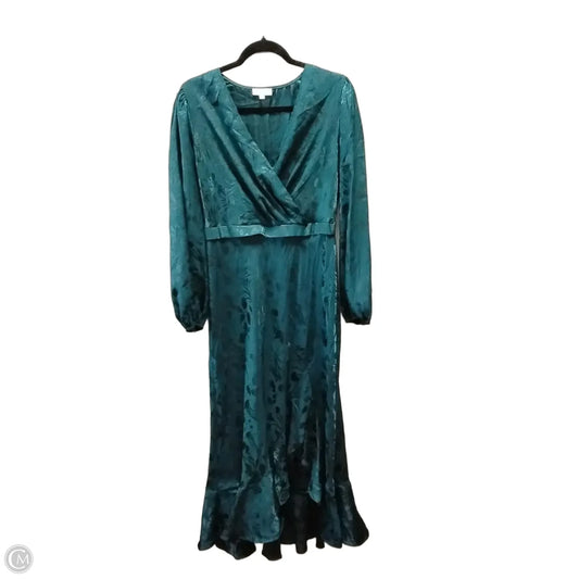 Dress Casual Maxi By Chenault In Green, Size: 12
