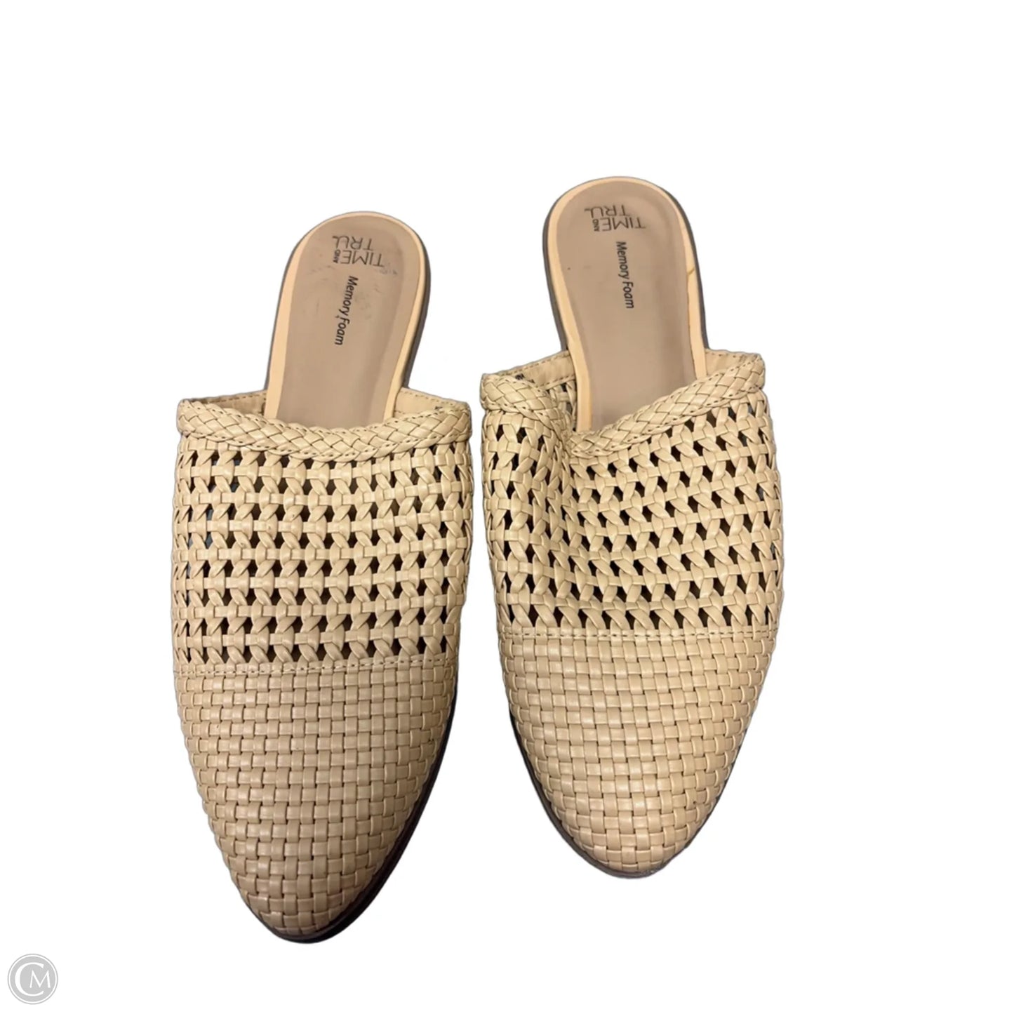 Sandals Flats By Time And Tru In Tan, Size: 8.5