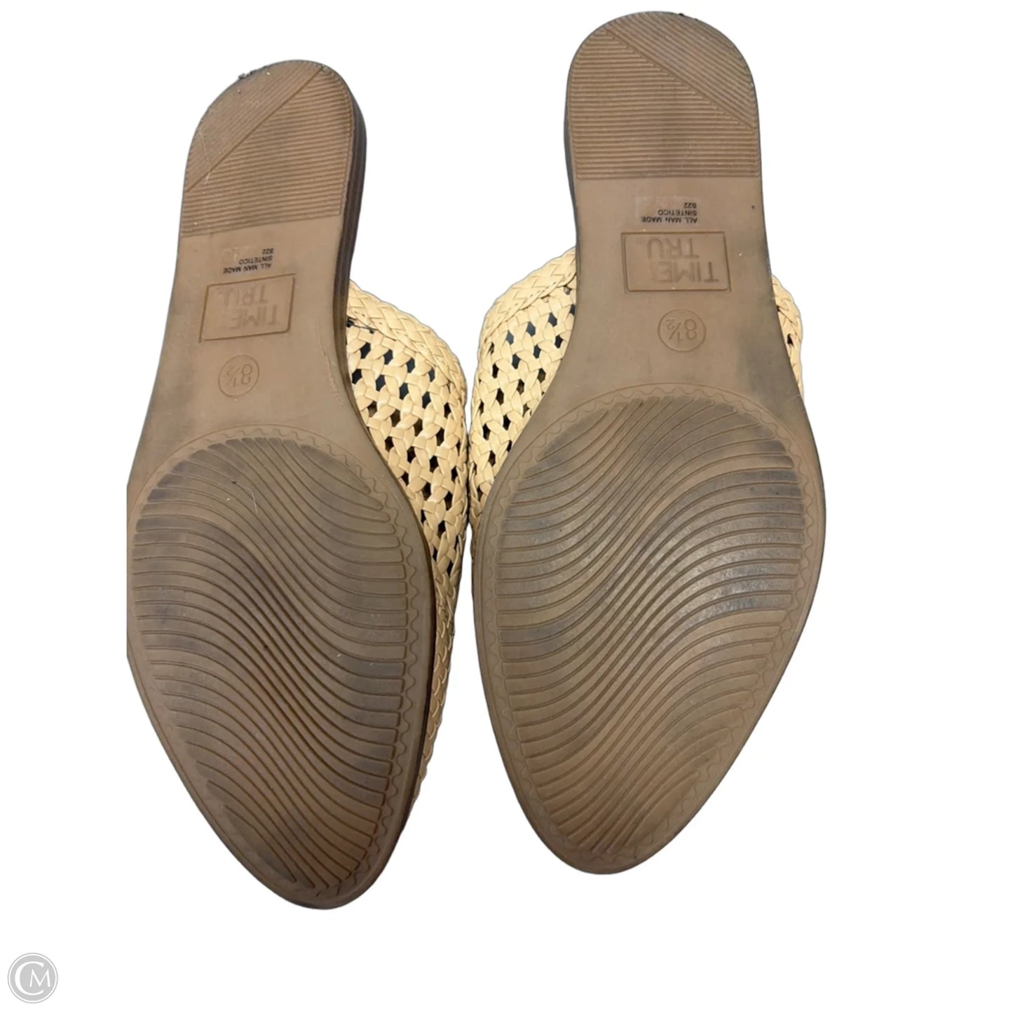 Sandals Flats By Time And Tru In Tan, Size: 8.5