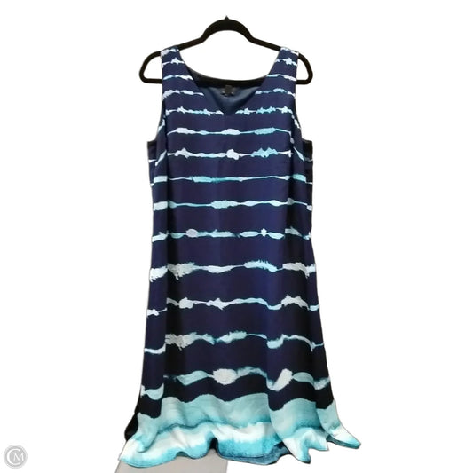 Dress Casual Maxi By Jm Collections In Blue, Size: Xl