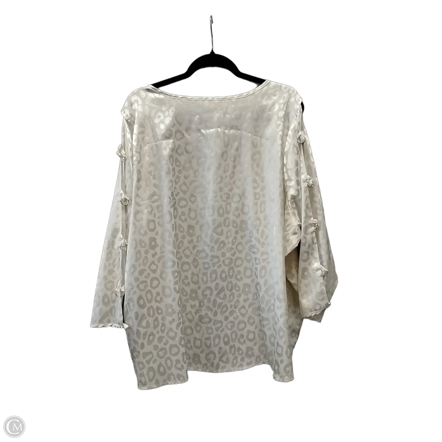 Blouse Long Sleeve By Retrology In Leopard Print, Size: 3x