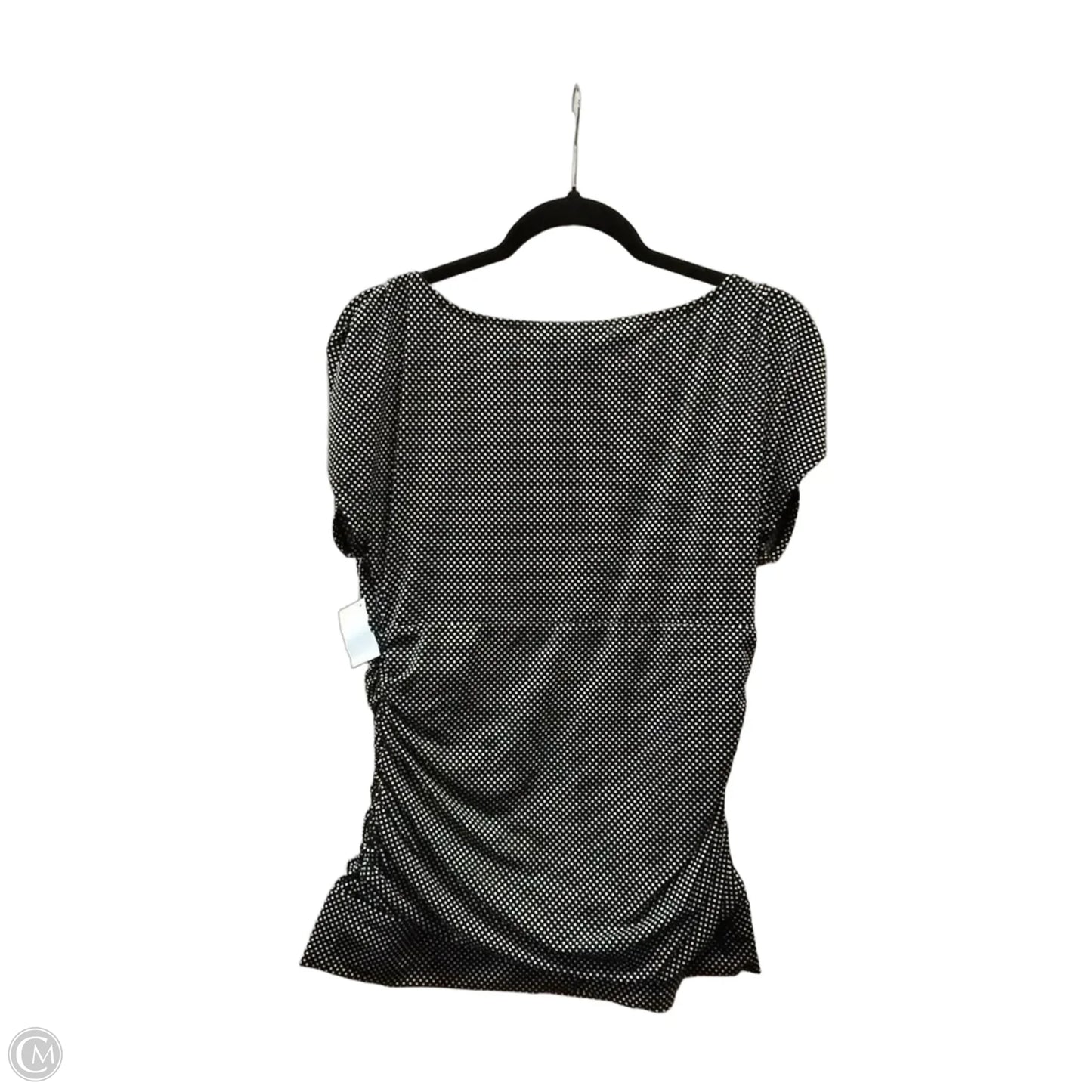 Top Short Sleeve By Inc In Polkadot Pattern, Size: L