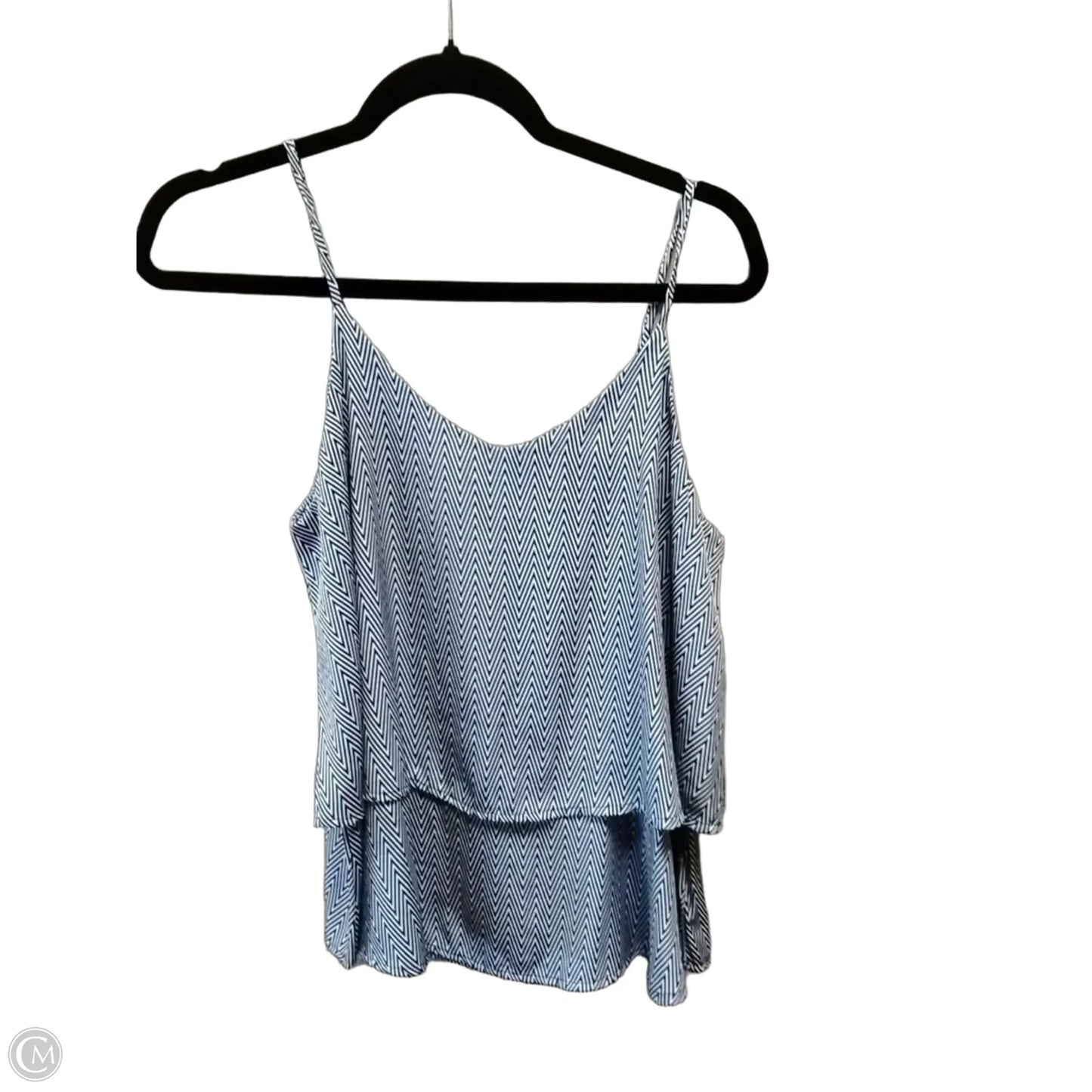 Blouse Sleeveless By Mi Ami In Blue, Size: M