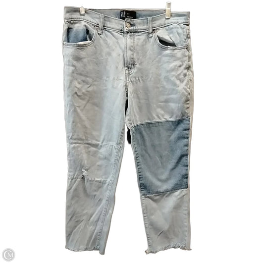 Jeans Straight By Gap In Blue Denim, Size: 12