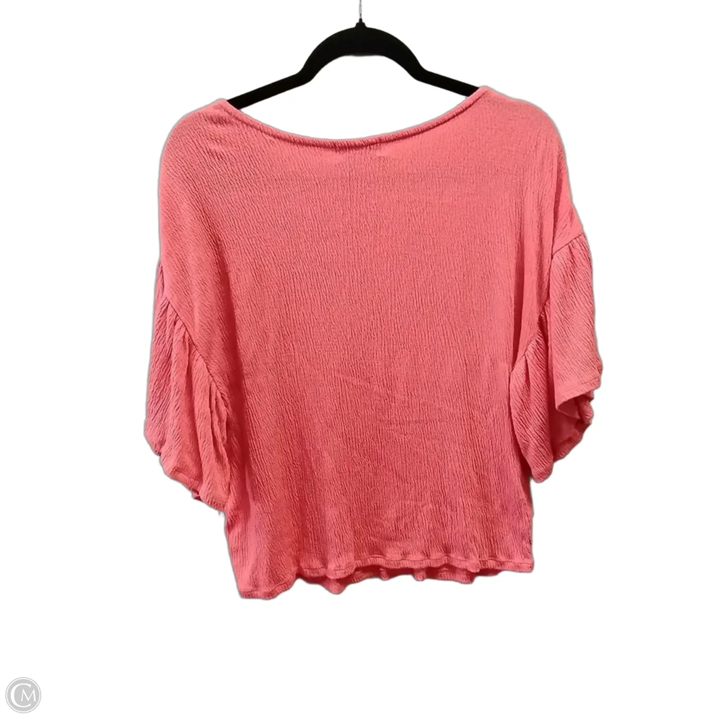 Top Short Sleeve By Clothes Mentor In Coral, Size: L