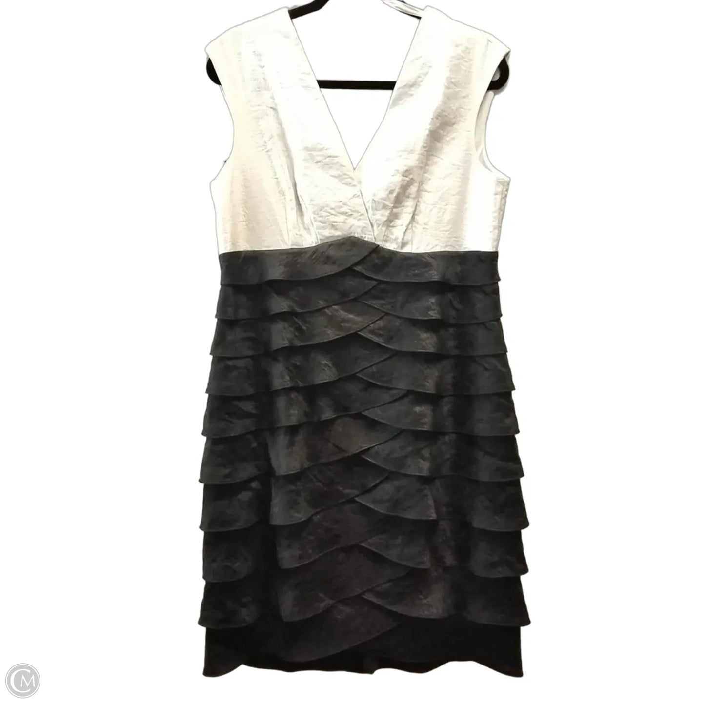 Dress Party Midi By Jessica Howard In Black & Cream, Size: 14