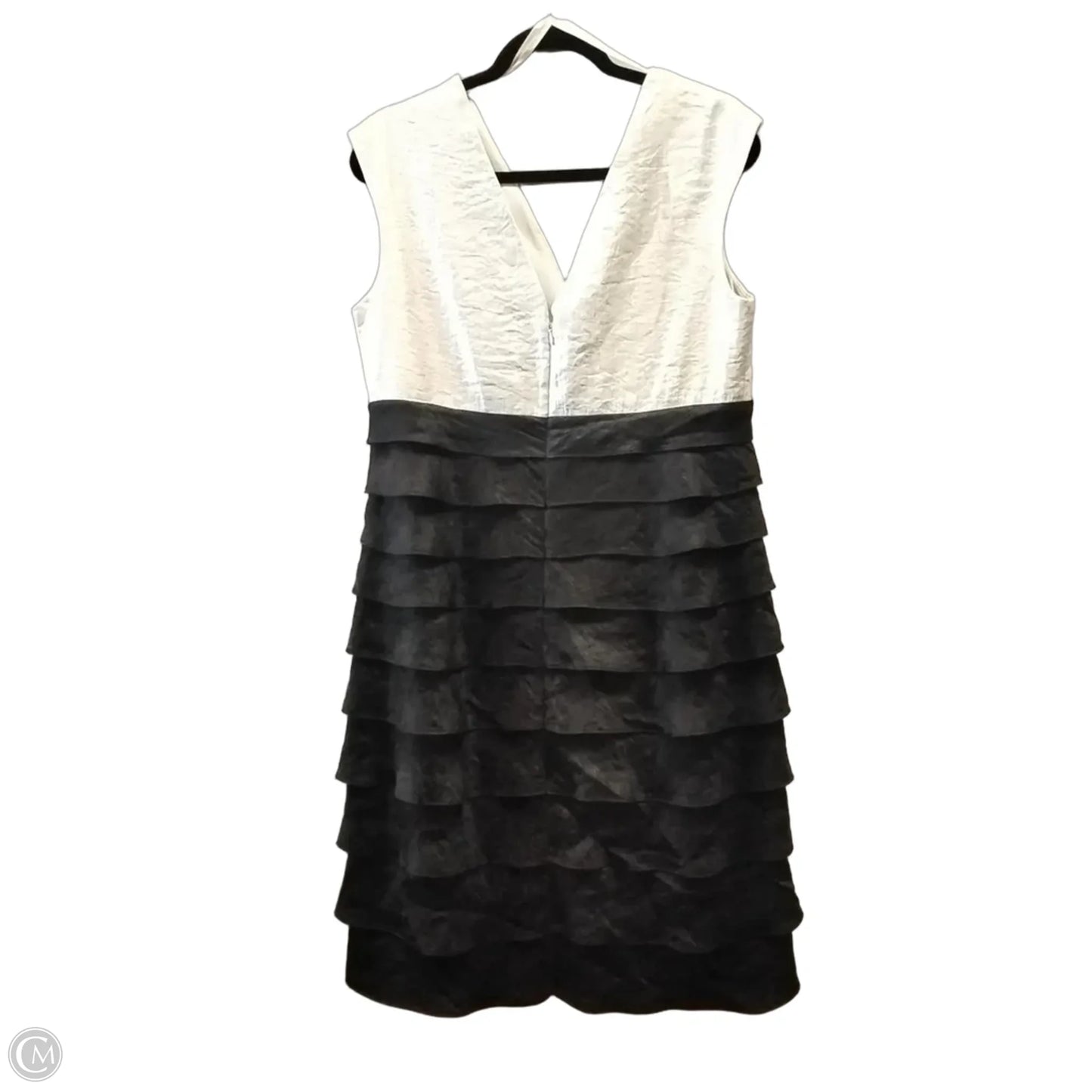 Dress Party Midi By Jessica Howard In Black & Cream, Size: 14