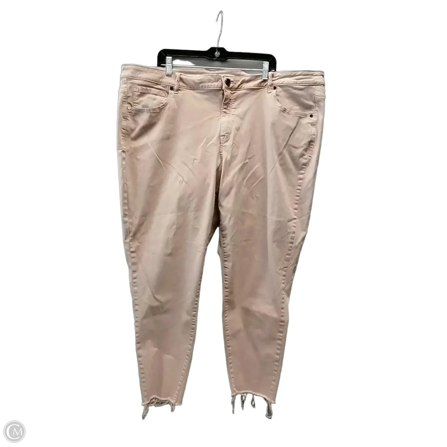Jeans Cropped By Lane Bryant In Pink Denim, Size: 28